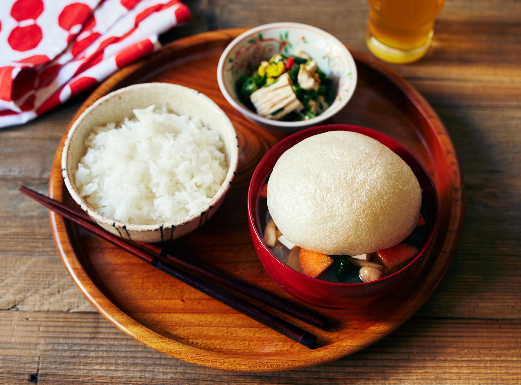 手のひらサイズがインパクト大！とろーり食感の大きなお麸「たま麸」